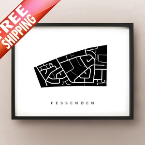 Fessenden Carte - Hamilton Mountain Neighbourhood Art Print