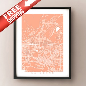 Carte de La Verne - California Poster Print