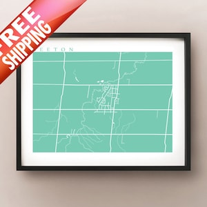 Beeton, ON Carte Imprimer