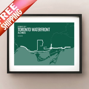 2017 Toronto Waterfront Marathon Print - VENTE LIMITÉE + Livraison GRATUITE!