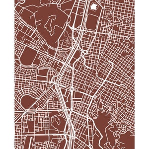 Medellin Map Print - Colombia Poster - Etsy