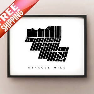 Miracle Mile, Los Angeles Neighborhood Art Print