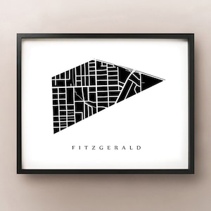 Fitzgerald Carte - St. Catharines ON Neighbourhood Art Print