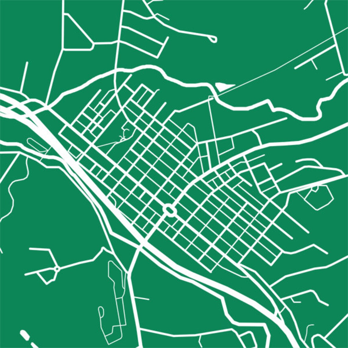 Ligonier PA Map Pennsylvania Poster Etsy