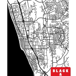 Encinitas Map - California Poster Print - Etsy