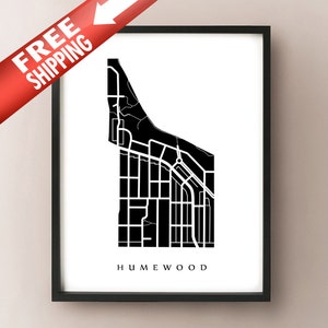 Humewood Map - Toronto Neighbourhood Art Print