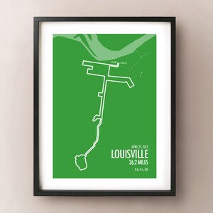 Louisville Kentucky Derby Marathon Print 2015