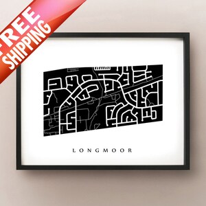 Longmoor Map - Burlington, ON Neighbourhood Art Print