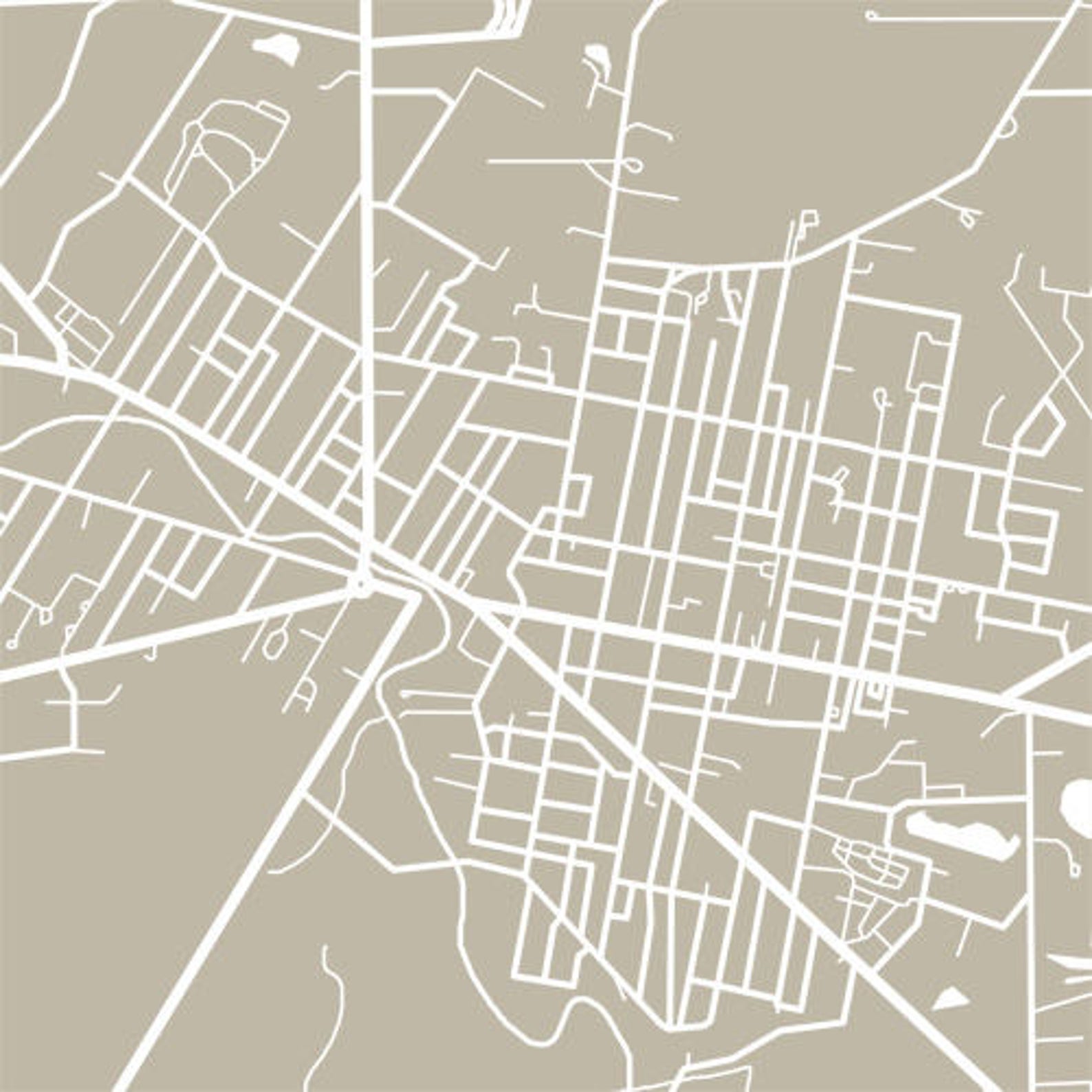 Batavia NY Map Print New York - Etsy