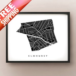 Elmhurst, Queens - New York City Nachbarschaft Kunstdruck