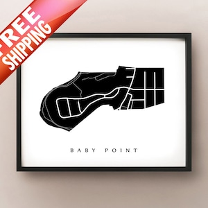 Carte de Baby Point - Toronto Neighbourhood Art Print