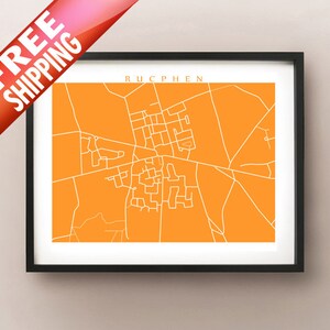 Impression de la carte Rucphen - Affiche des Pays-Bas