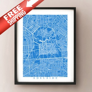 Arte del mapa de Adelaida