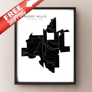 Short Hills Provincial Park, Niagara, Ontario Map Print