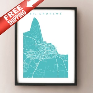 St. Andrews, Fife - Scotland Map Art Print