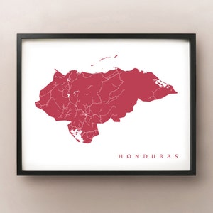 Karte Honduras