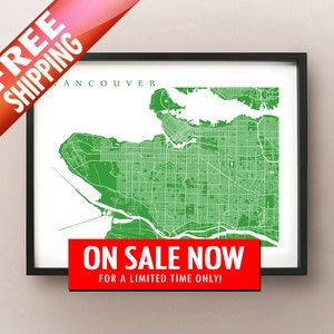 Impression de carte de Vancouver