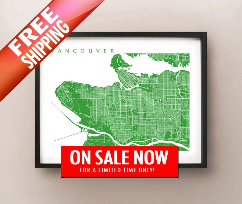 Vancouver Map Print image 1