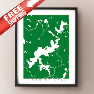 Limerick Lake, ON Map Print - Ontario Art Poster