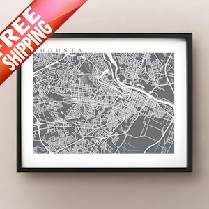 Impresión de mapas de Augusta, GA