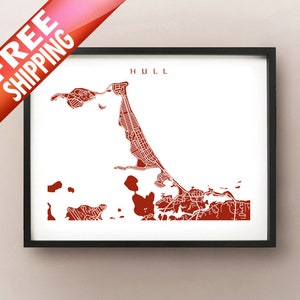 Romp, MA kaart afdrukken-strand van Nantasket, Massachusetts poster