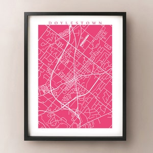 Doylestown Map - Pennsylvania Poster