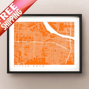 Impression de la carte little rock