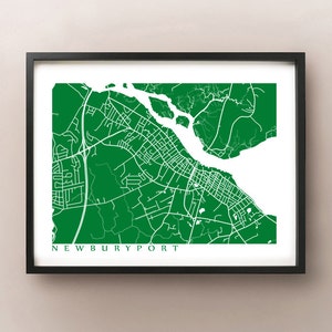 Newburyport Map Print - Massachusetts Poster