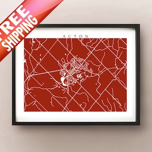 Acton Map Print