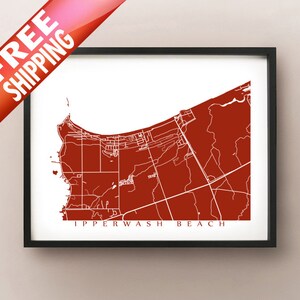 Ipperwash Beach, ON Map - Affiches murales de l’Ontario