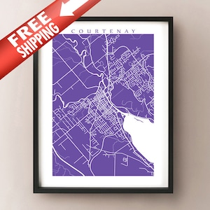 Courtenay Carte Imprimer