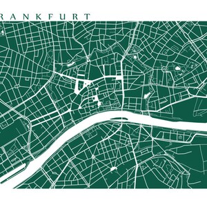 Frankfurt am Main Germany Map Art image 2