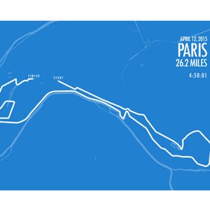 Paris Marathon Print 2015 image 2