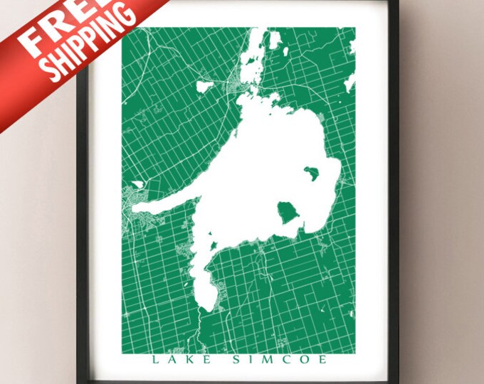 Typographic Map of Simcoe County | Lake Simcoe Area Map | Ontario ...