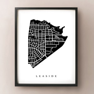 Carte de Leaside - Toronto Neighbourhood Art Print