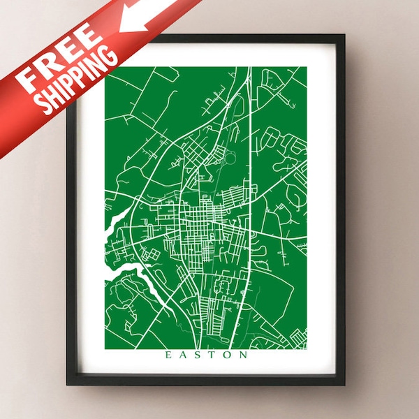 Eastern Shore Md Map Art Etsy