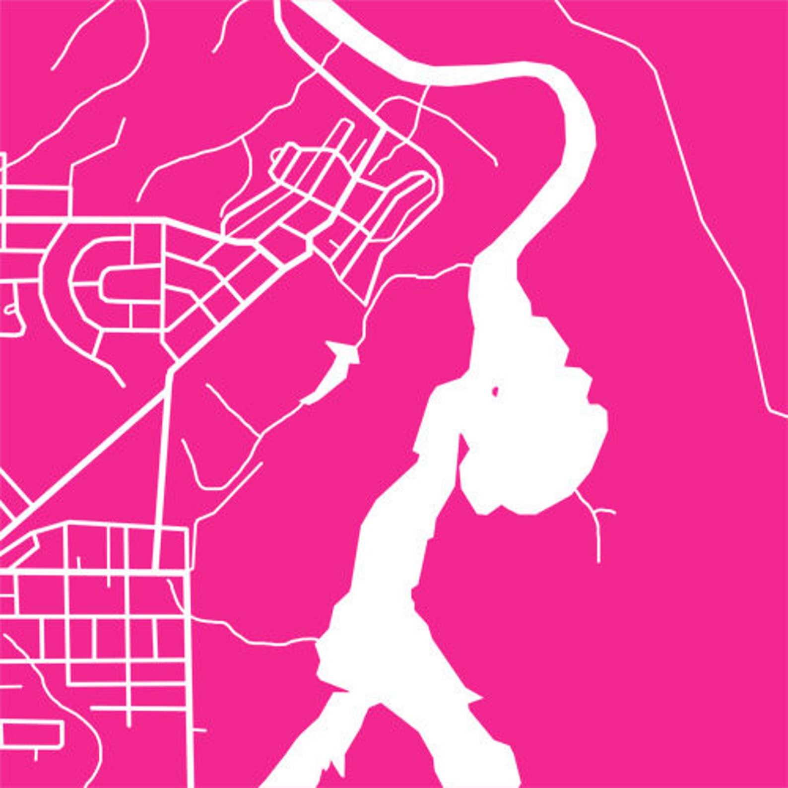 Iroquois Falls Northern Ontario Map Print Etsy