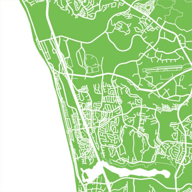 Carlsbad Map Print California Art Poster Etsy