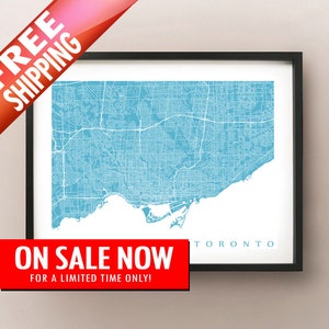 Impression de carte de Toronto - Vente limitée