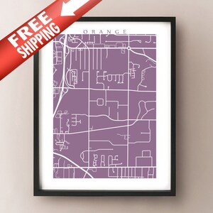 Orange, OH Karte - Ohio Poster Druck