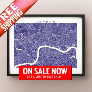 Mapa de Londres - Cartel del Reino Unido