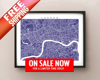 London Map - UK Poster