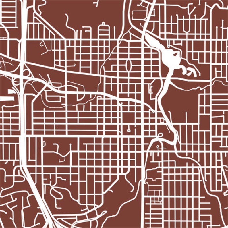 Rochester MN Map Print Minnesota Poster - Etsy