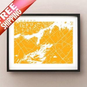 Impresión de mapas de Newboro - Arte de Ontario