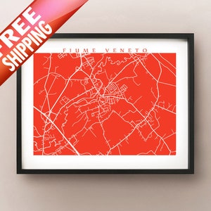 Fiume Veneto, Italy Map Print