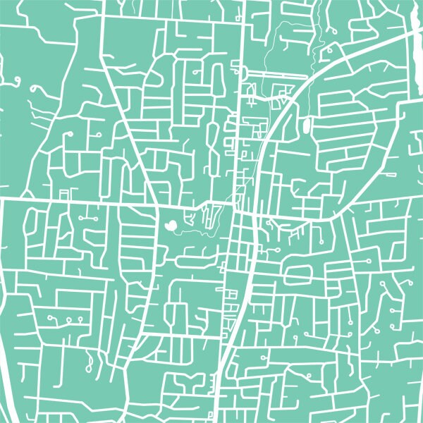 New City Clarkstown NY Map Print Rockland County New York Etsy