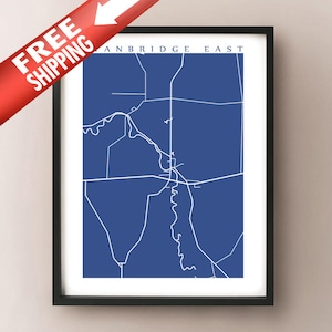 Stanbridge East, Quebec Map Print