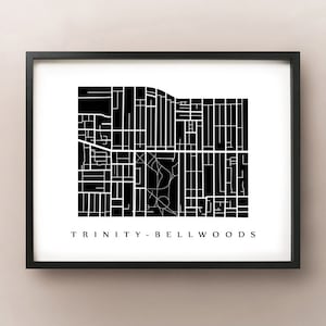 Carte de Trinity Bellwoods - Toronto Neighbourhood Art Print