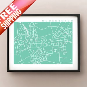 Oudenbosch Carte Print - Netherlands Poster