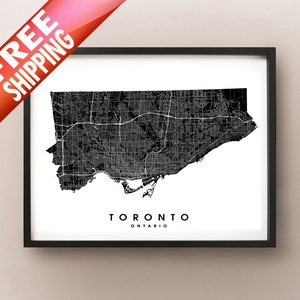 Impresión del mapa Toronto, ON - City Limits